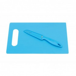 Deska do krojenia z nożem SUNNY, niebieski