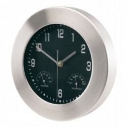 Aluminiowy zegar JUPITER, srebrny