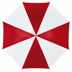 Parasol automatyczny DISCO, czerwony/biały