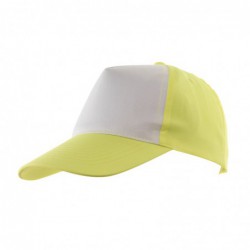 5 segmentowa czapka SHINY, żółty