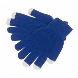 Rękawiczki dotykowe Operate, niebieskie