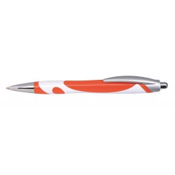 Długopis MODERN, pomarańczowy/biały
