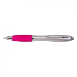 Długopis SWAY, różowy/srebrny