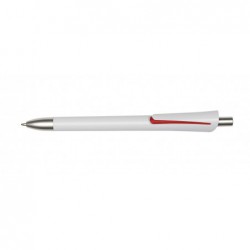 Długopis OREGON, biały/czerwony