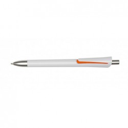 Długopis OREGON, biały/pomarańczowy