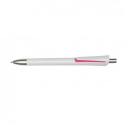Długopis OREGON, biały/różowy