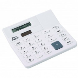 Mini kalkulator CORNER, biały