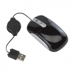 Mini mysz USB, INPUT, srebrny