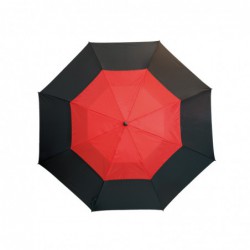 Parasol golf MONSUN, czarny/czerwony