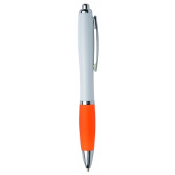 Długopis SWAY, biały, pomarańczowy