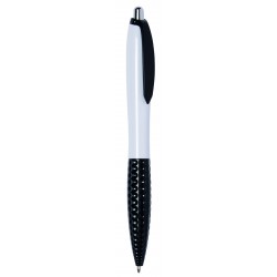 Długopis JUMP, biały, czarny