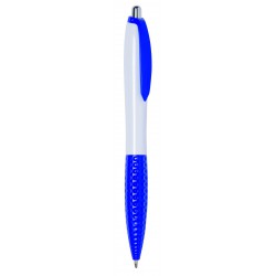 Długopis JUMP, biały, niebieski