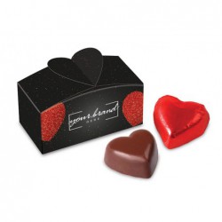 pudełeczko serce na 2 czekoladki
