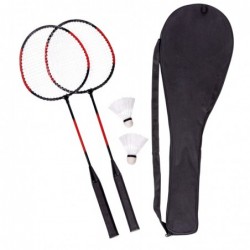 Zestaw do badmintona SMASH, czarny, czerwony